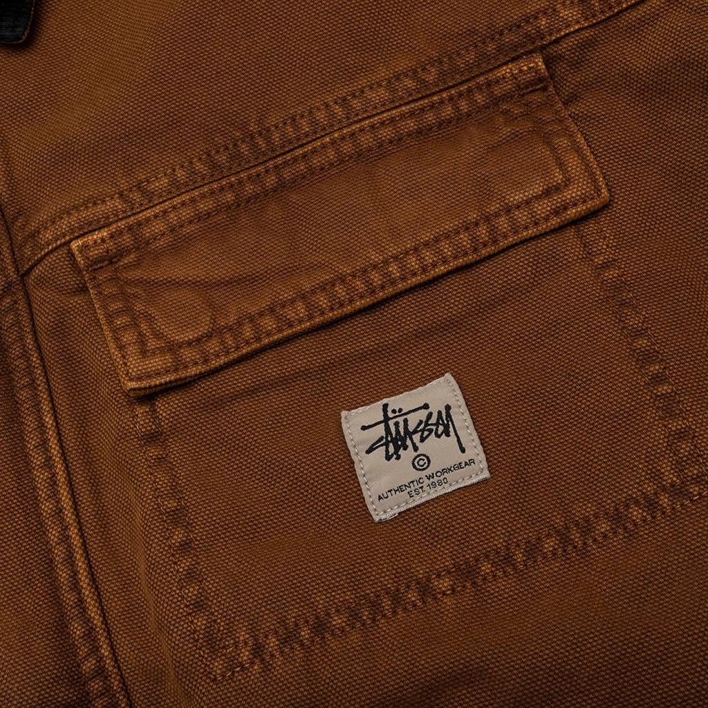 Washed Canvas Shop Jacket - Bronze - Image 4