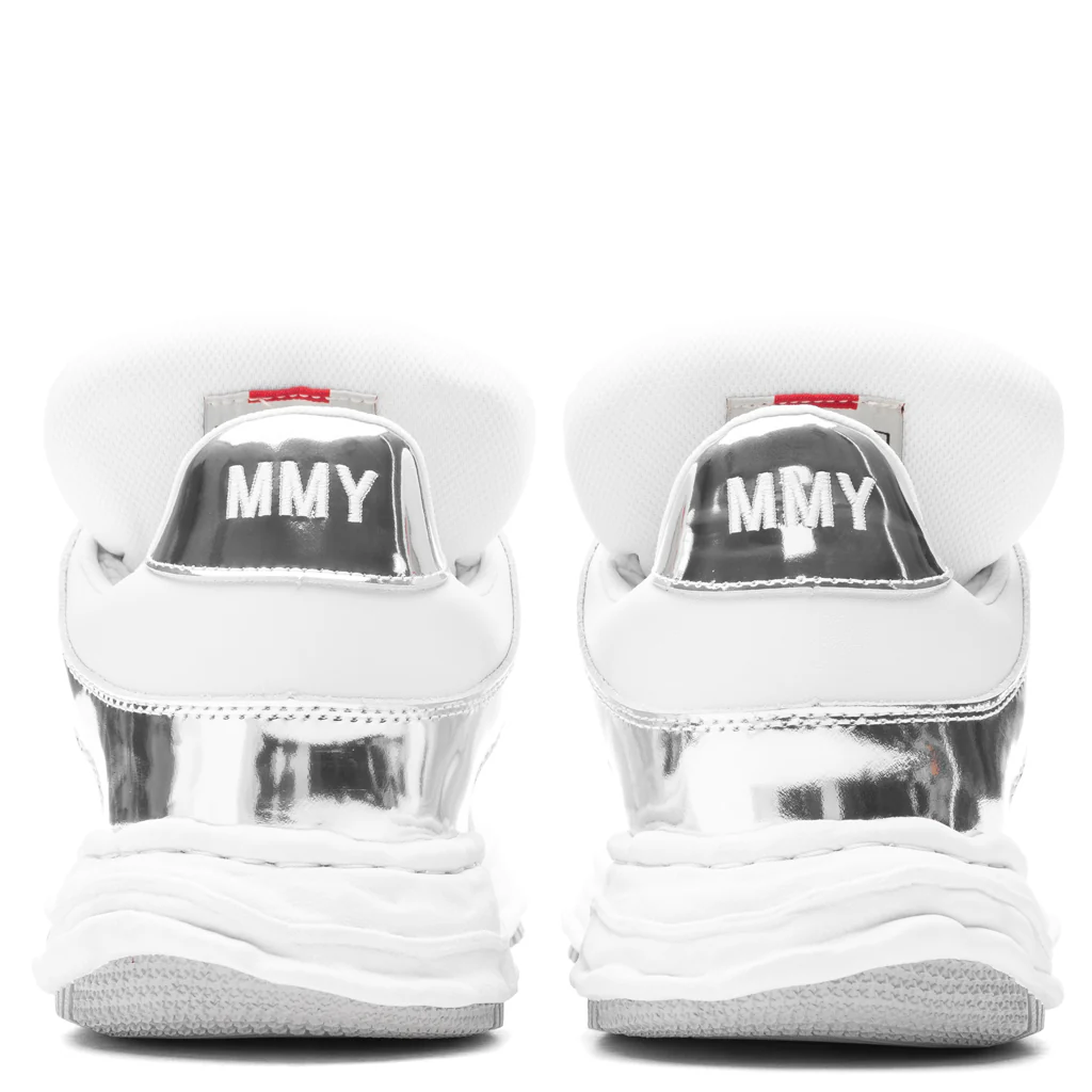 Wayne Low Top Sneakers - Silver/White - Image 4