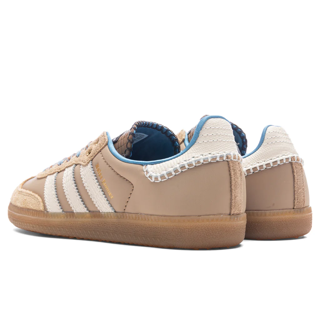 Wales Bonner x Adidas Nylon Samba - Wonder White/Ash Blue - Image 3