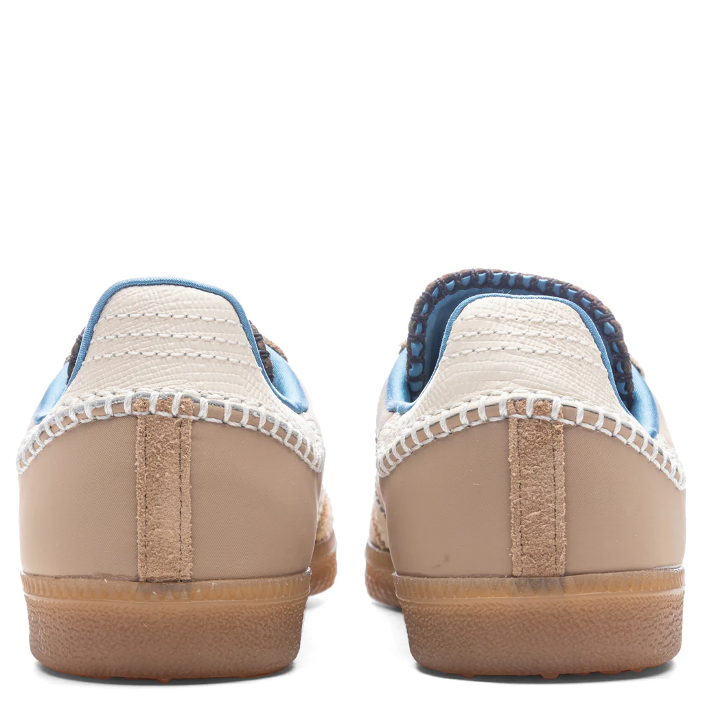Wales Bonner x Adidas Nylon Samba - Wonder White/Ash Blue - Image 4