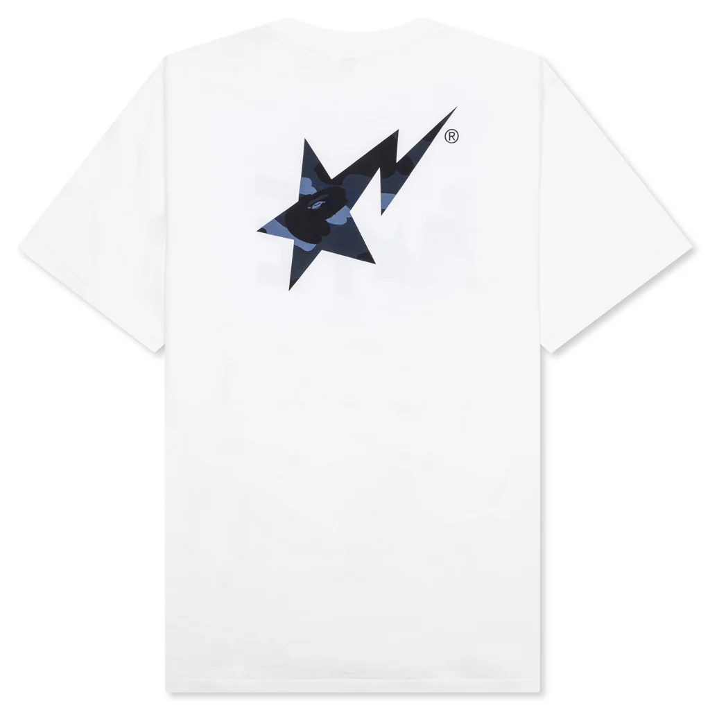 Color Camo Bape Sta Logo Tee - White - Image 2