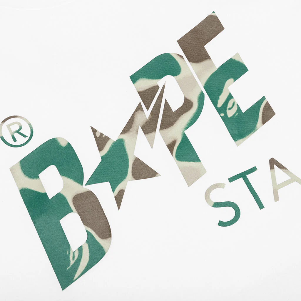 Liquid Camo Bape Sta Logo Tee - White - Image 3