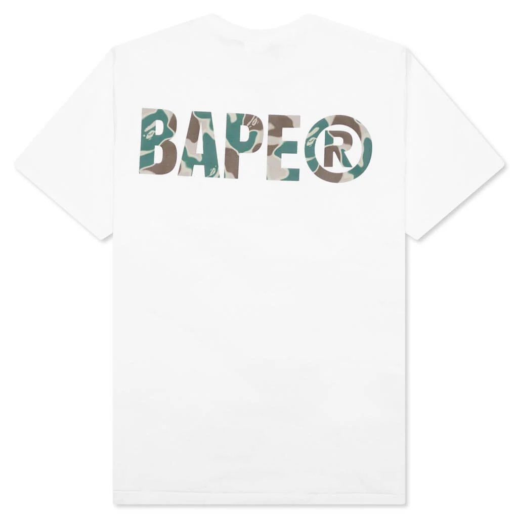 Liquid Camo Small Ape Face Tee - White - Image 2