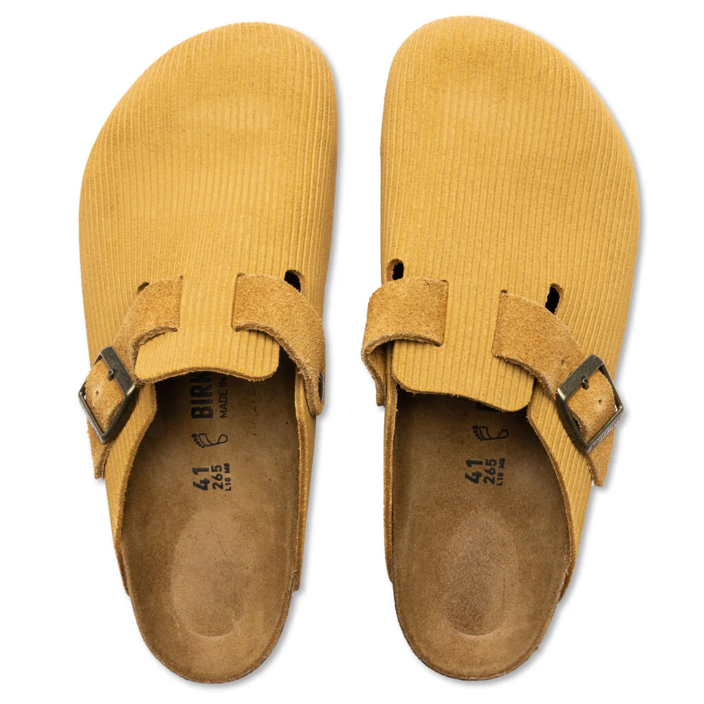 Wide Boston Suede Embossed - Cork Brown - Image 4