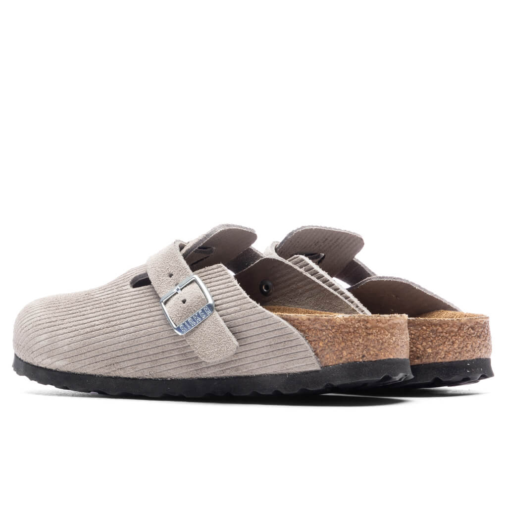 Wide Boston Suede Embossed - Corduroy Stone Coin - Image 3
