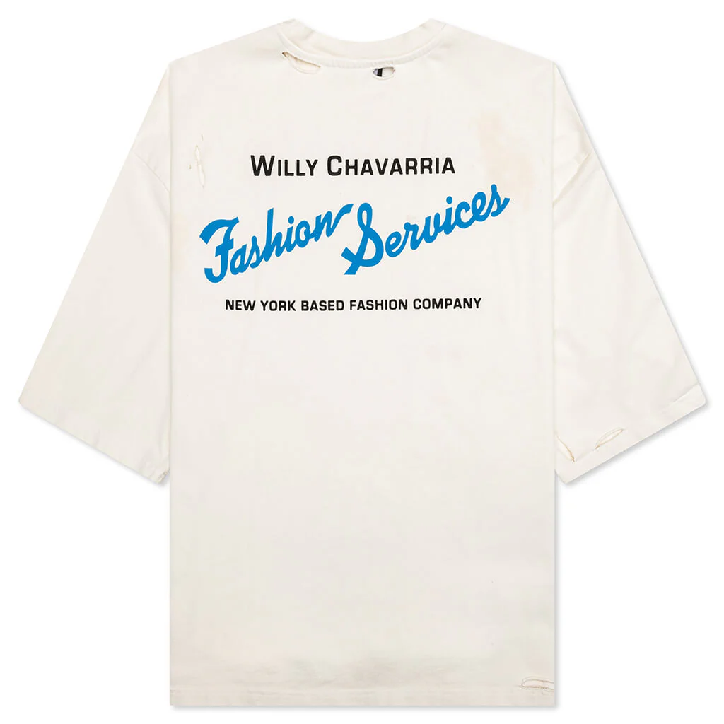 Fashion Services S/S Buffalo Tee - Cream - Image 2