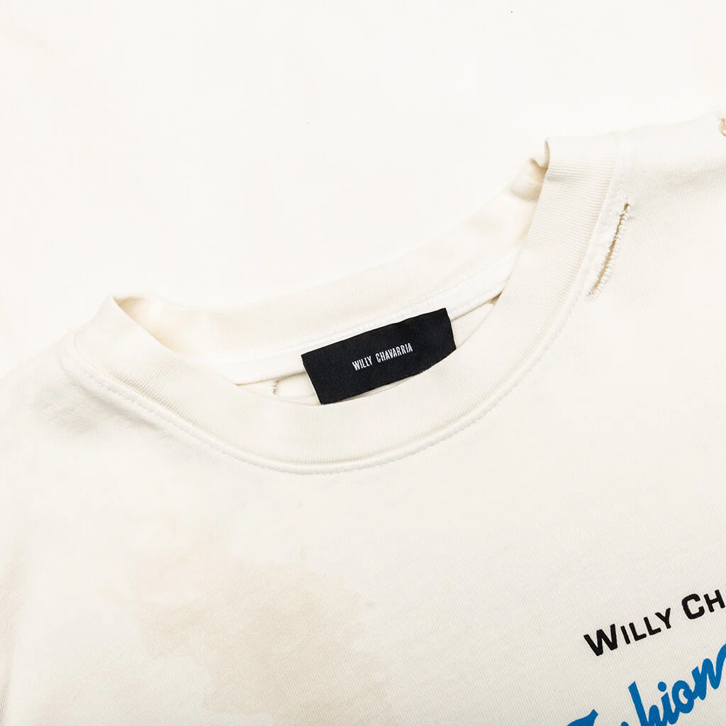 Fashion Services S/S Buffalo Tee - Cream - Image 3