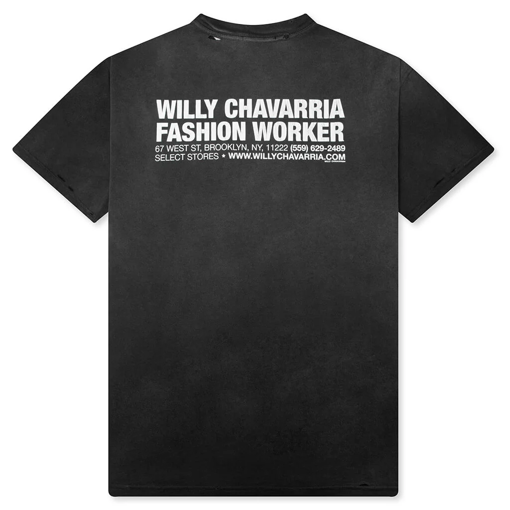 Fashion Worker Tee - Black Beauty - Image 2