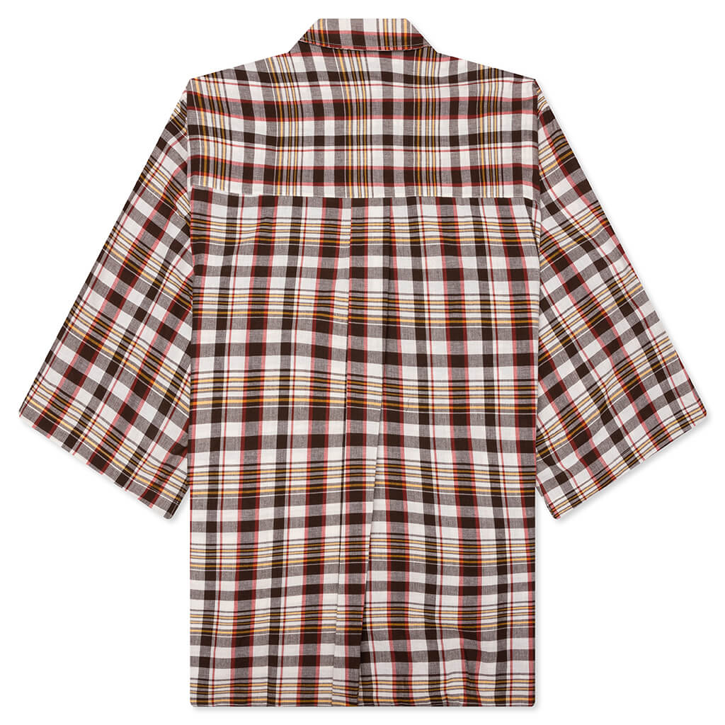 Hacienda S/S Shirt - Brown Check - Image 2