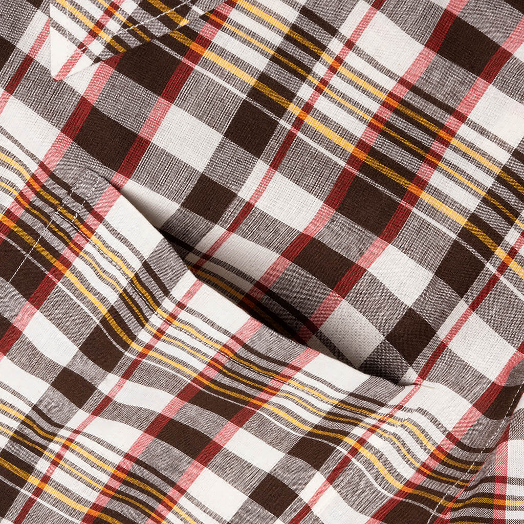 Hacienda S/S Shirt - Brown Check - Image 4