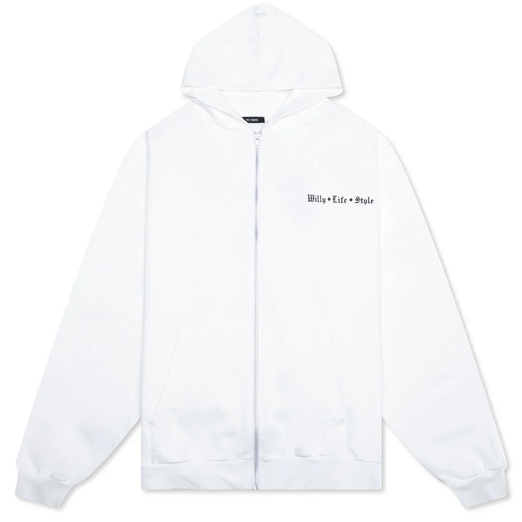 Willy Life Style Hooligan Zip Through - White
