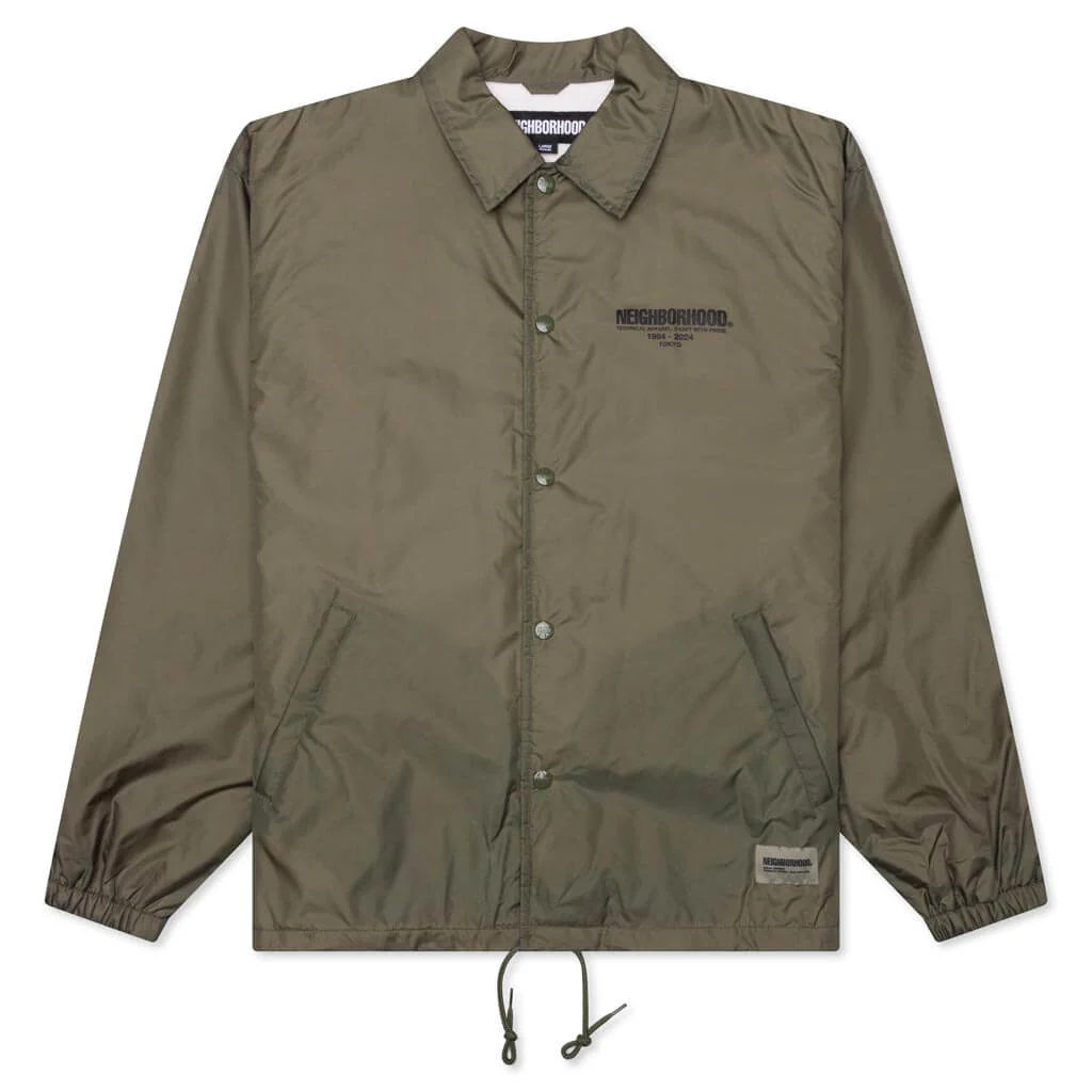 Windbreaker Coach Jacket - Olive Drab