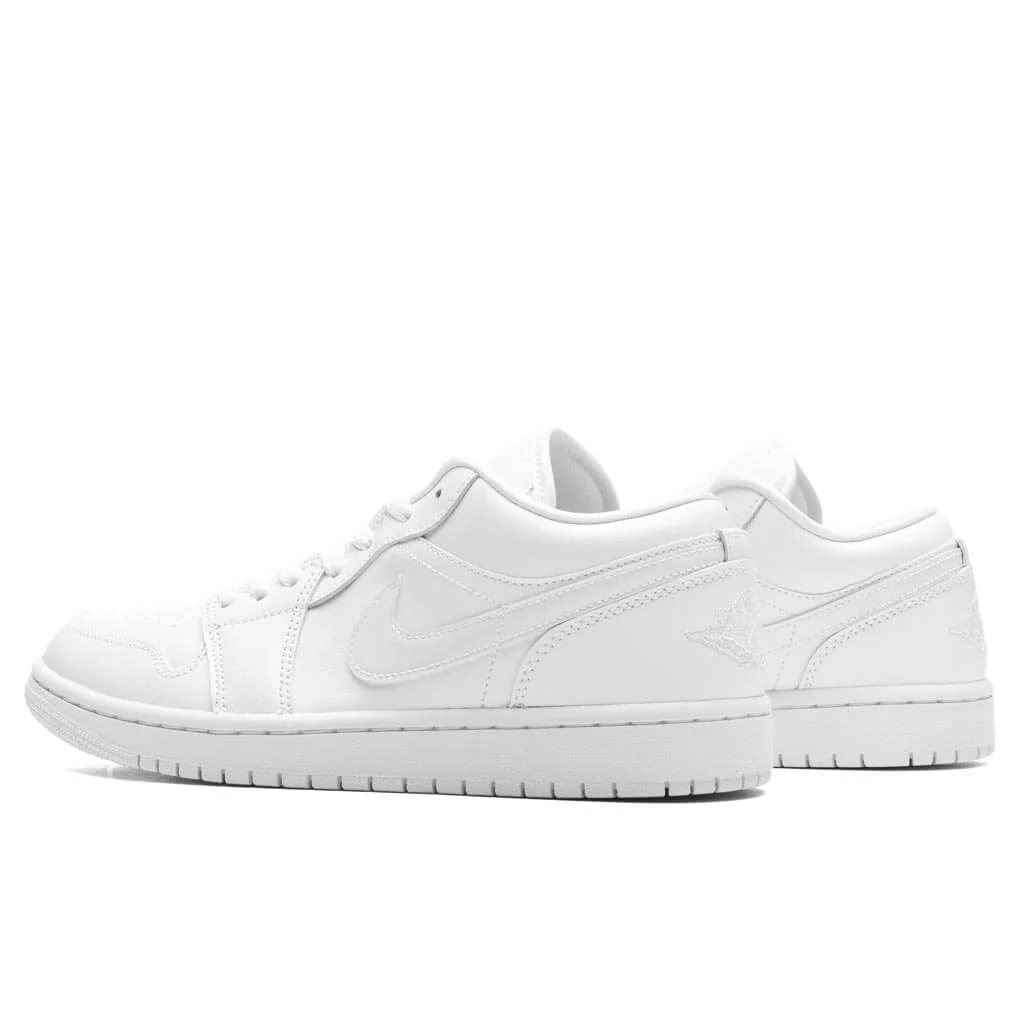 Women's Air Jordan 1 Low - Triple White - Image 3