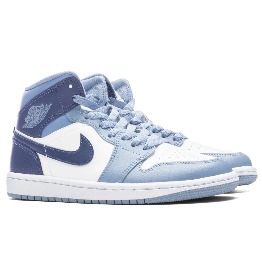 Women's Air Jordan 1 Mid - Sail/Diffused Blue/Blue Grey - Image 2