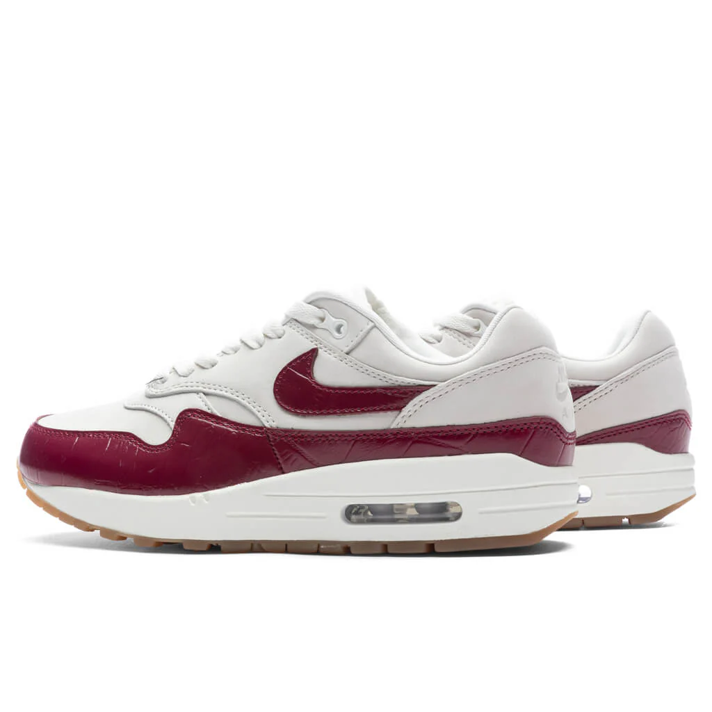 Women's Air Max 1 LX - Sail/Team Red/Gum Light Brown - Image 3