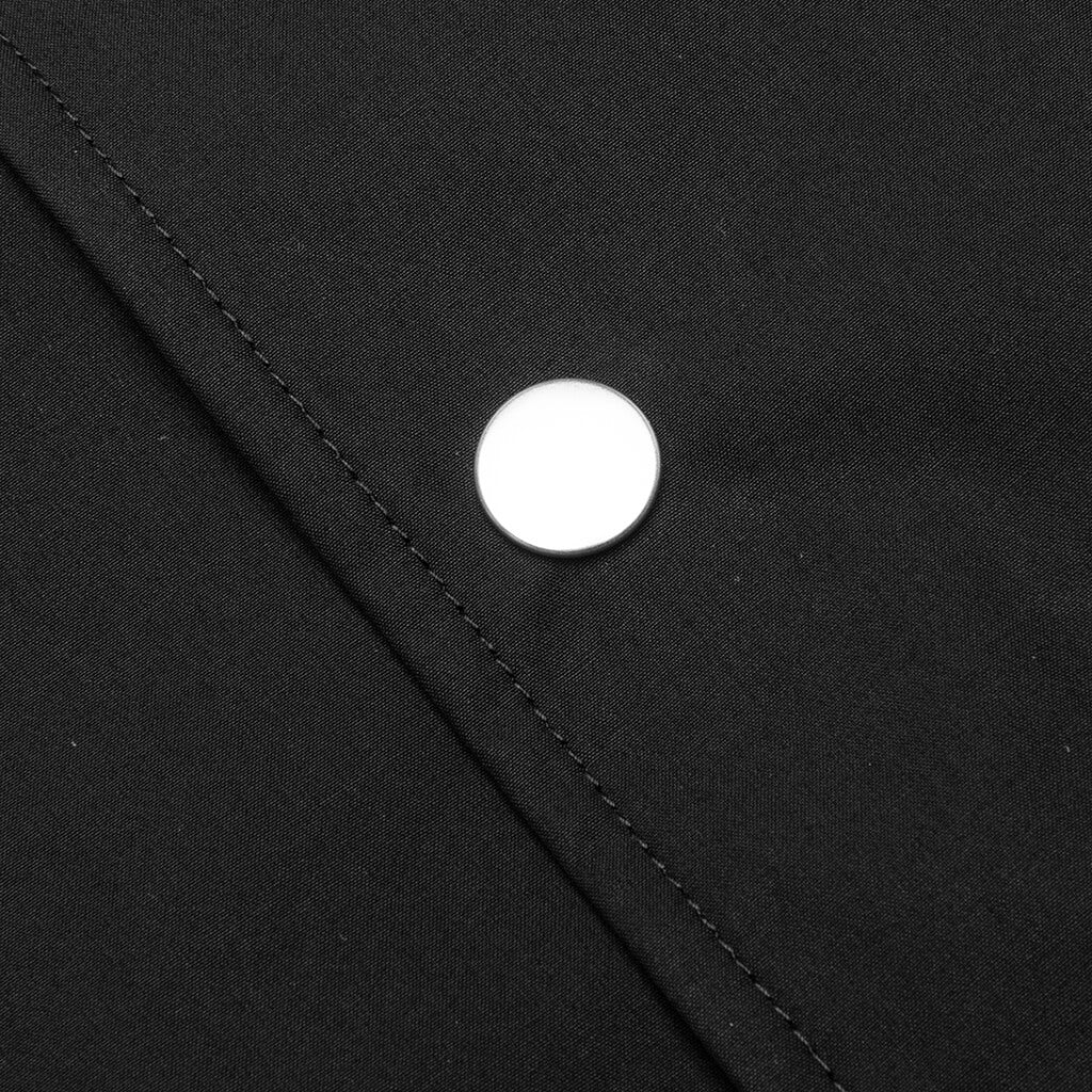Logo Print Shirt Jacket - Black - Image 3