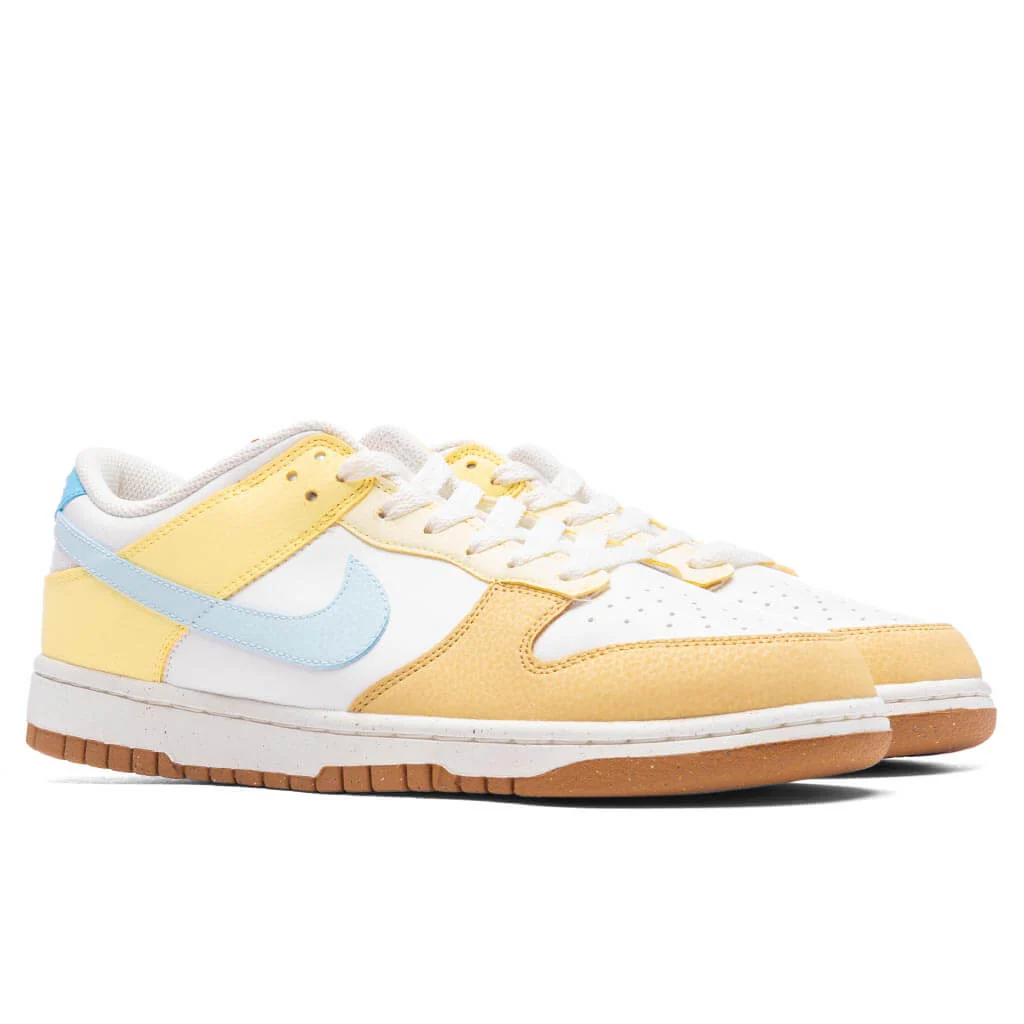 Women's Dunk Low 'Soft Yellow' - Summit White/Glacier Blue/Aquarius Blue - Image 2