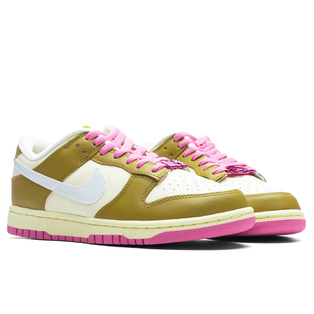 Women's Dunk Low SE - Bronzine/Coconut Milk/Playful Pink - Image 2