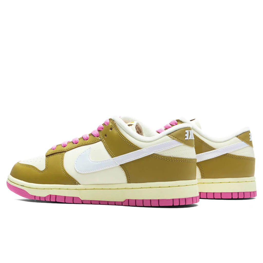 Women's Dunk Low SE - Bronzine/Coconut Milk/Playful Pink - Image 3