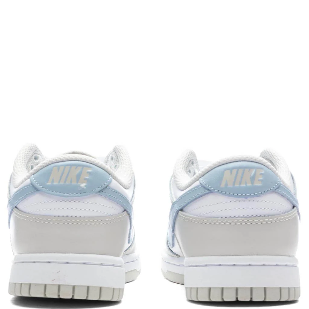 Women's Dunk Low - White/Light Armory Blue/Light Bone - Image 4