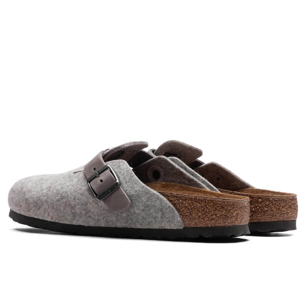 Women's Narrow Boston Leather - Light Grey - Image 3