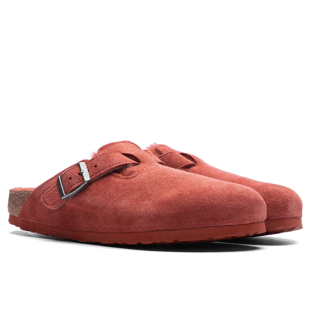 Women's Narrow Boston Suede - Sienna Red - Image 2