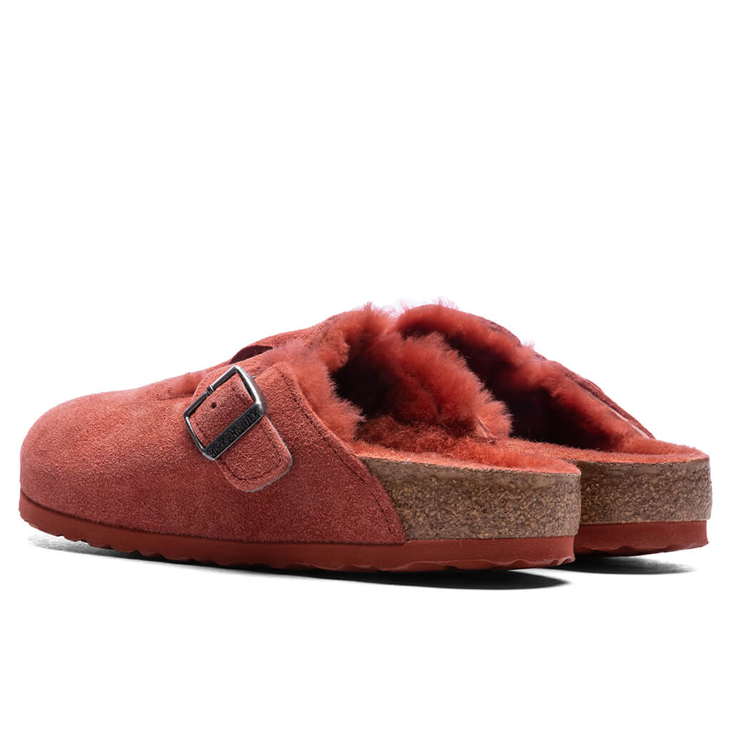 Women's Narrow Boston Suede - Sienna Red - Image 3