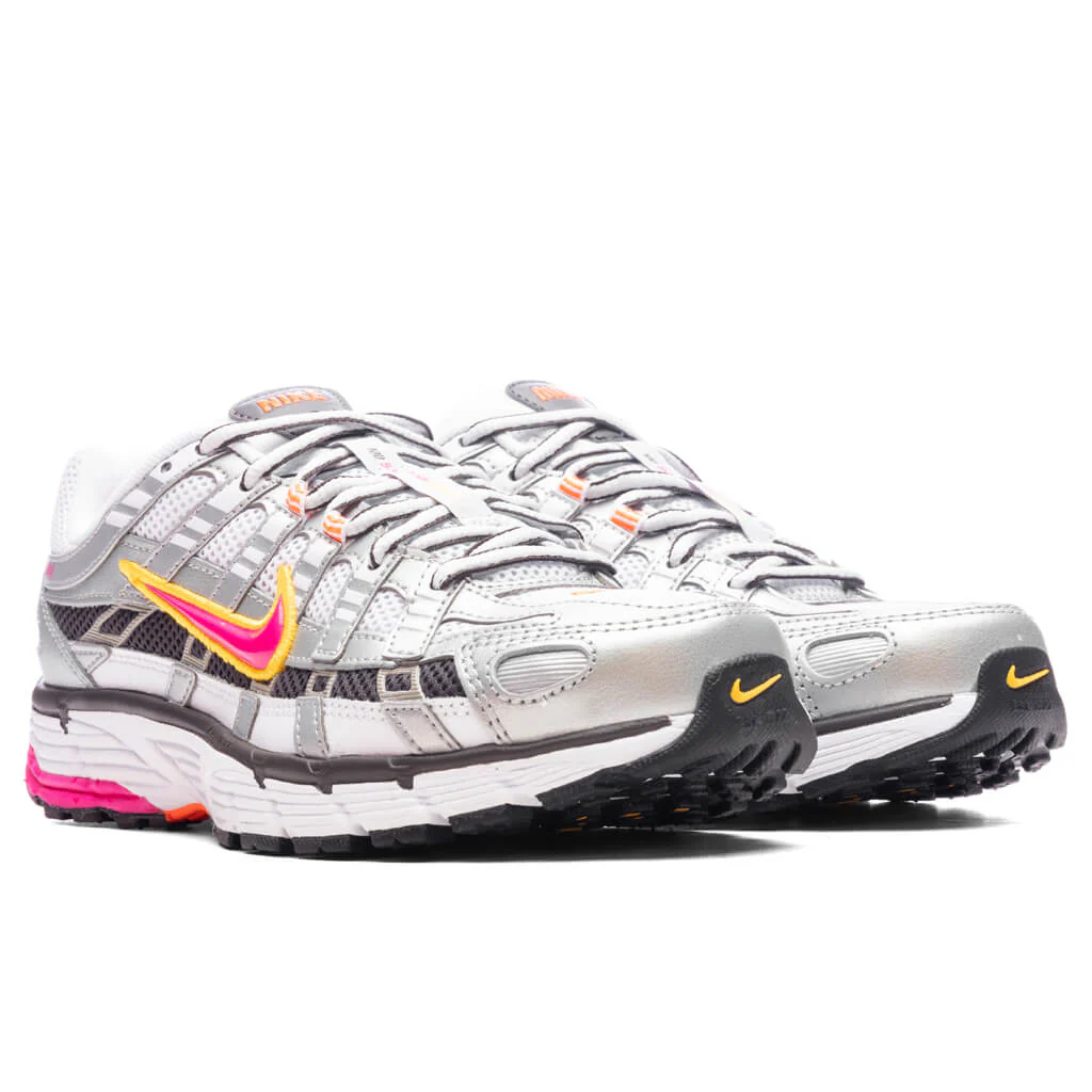 Women's P-6000 - White/Laser Fuchsia/Metallic Platinum - Image 2