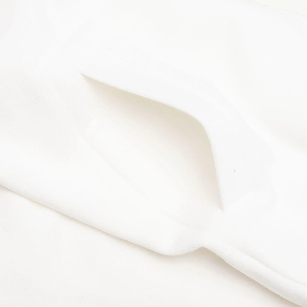 Women's Stacked Heart Hooded Sweatshirt - White - Image 4