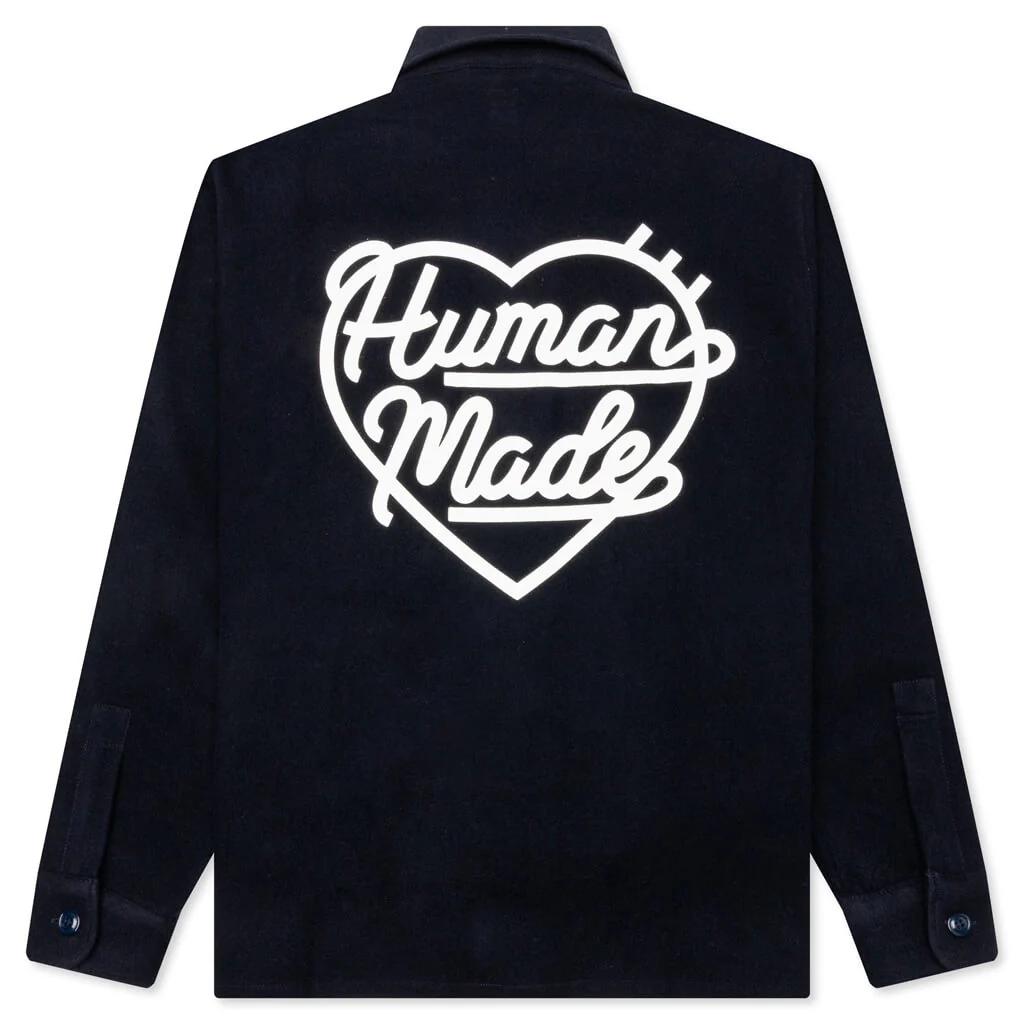 Wool CPO Shirts - Navy - Image 2