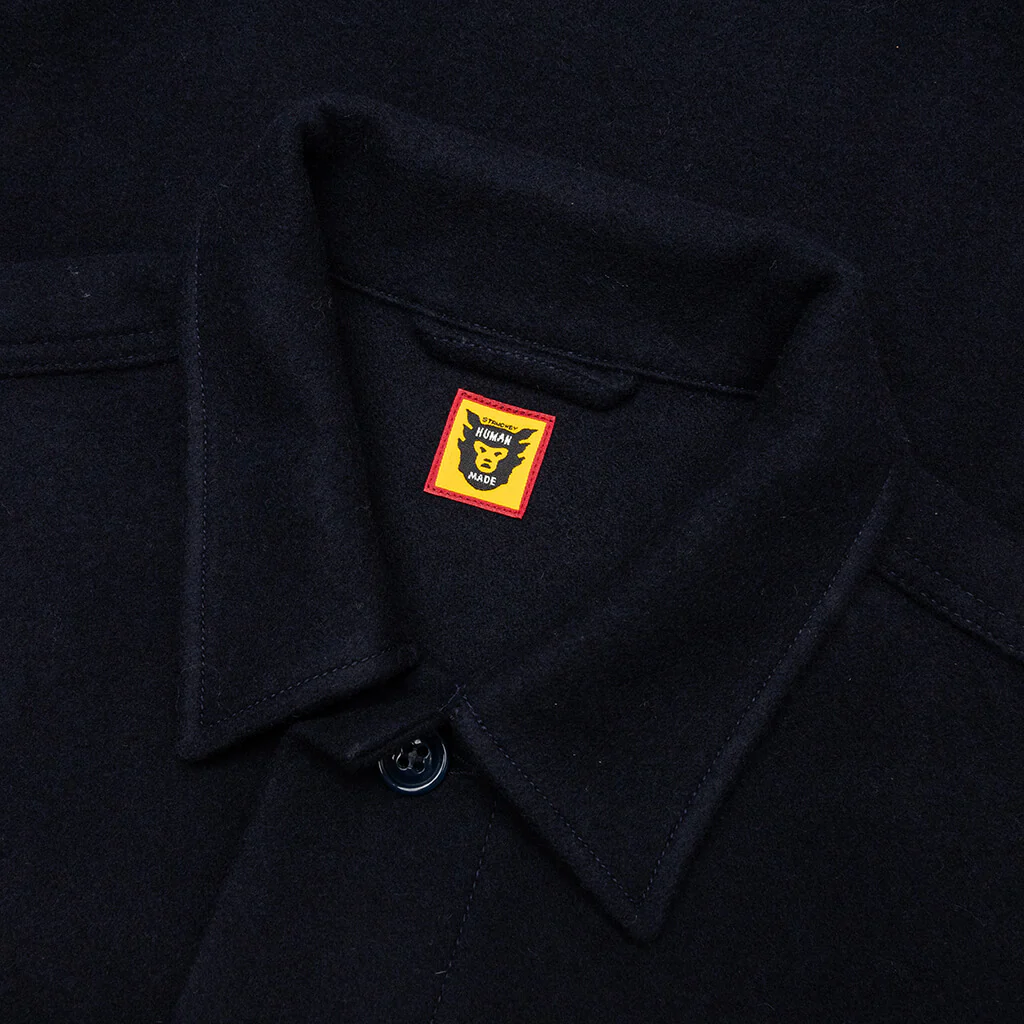 Wool CPO Shirts - Navy - Image 3