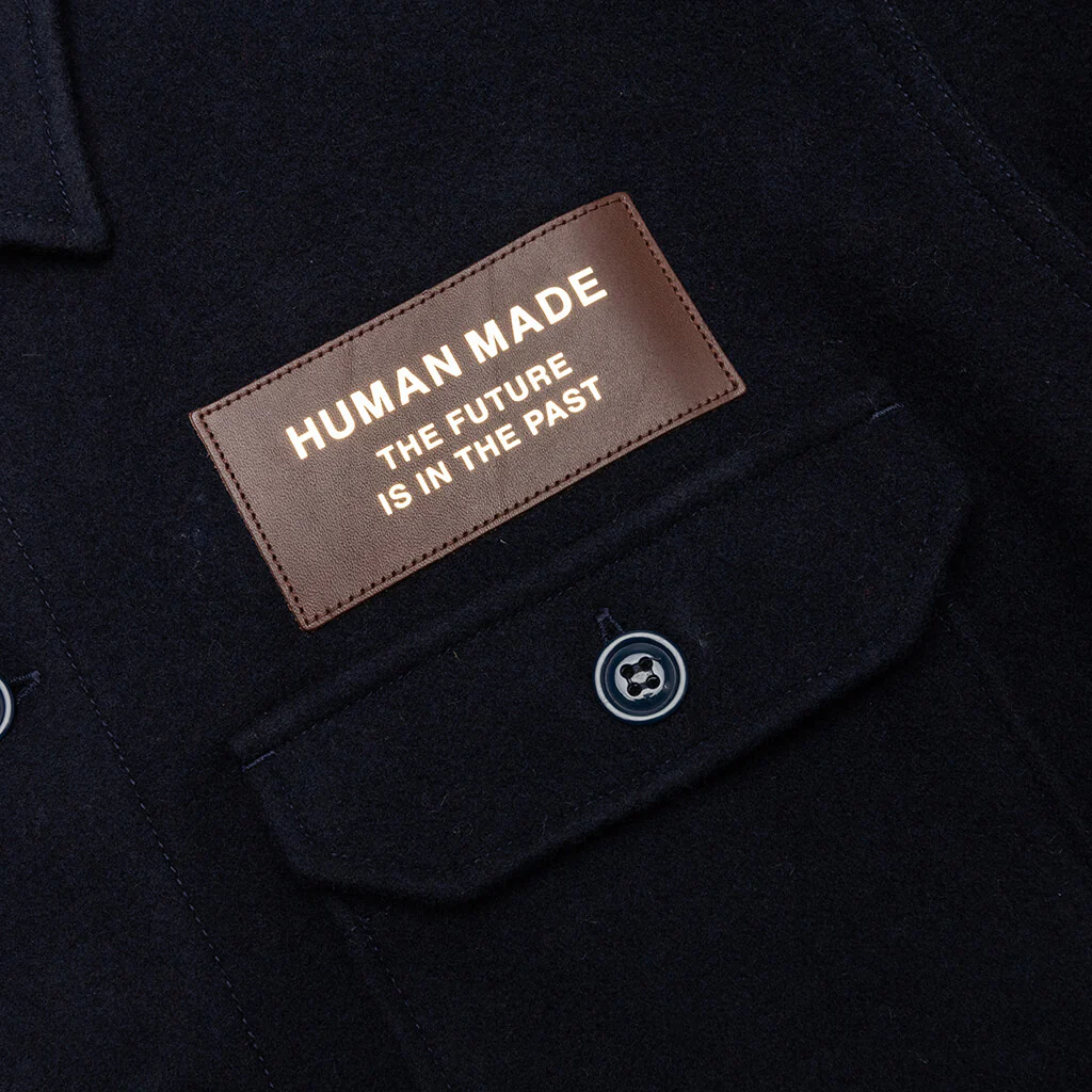 Wool CPO Shirts - Navy - Image 4