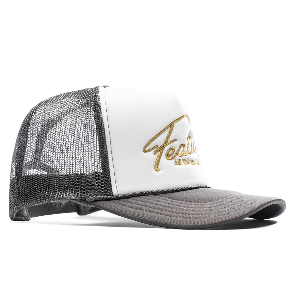 Feature x Wynn Shine Trucker - Charcoal Grey/White - Image 3
