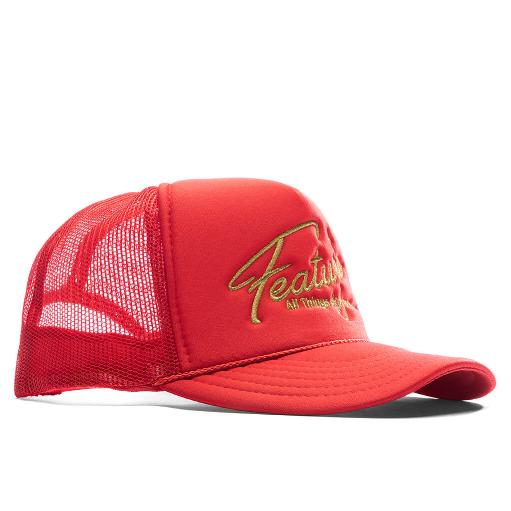 Feature x Wynn Shine Trucker - Red - Image 3