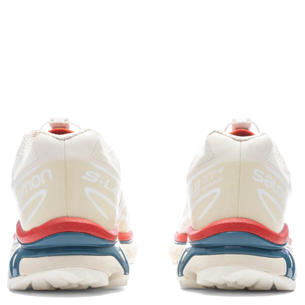 XT-6 - Almond Milk/Bleached Sand/Aurora Red - Image 4