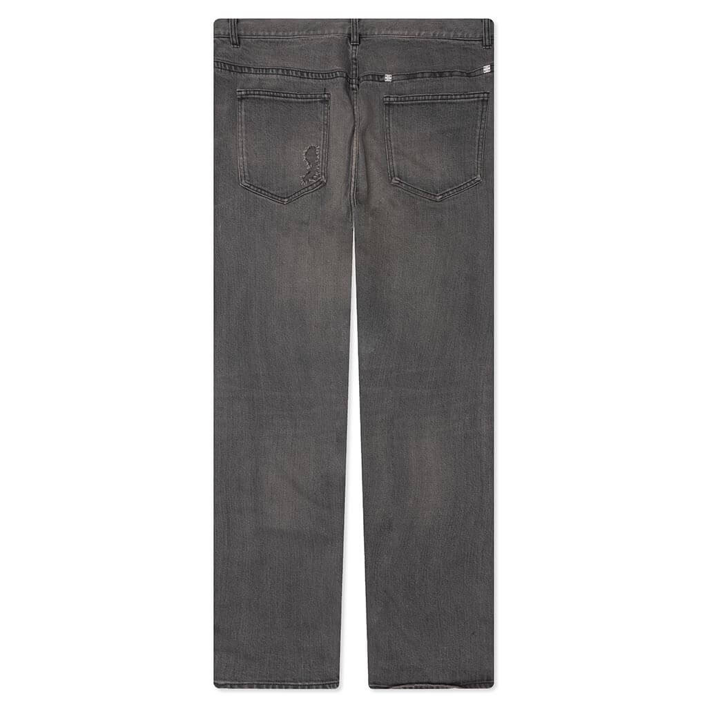 Distressed Denim Trousers - Black - Image 2