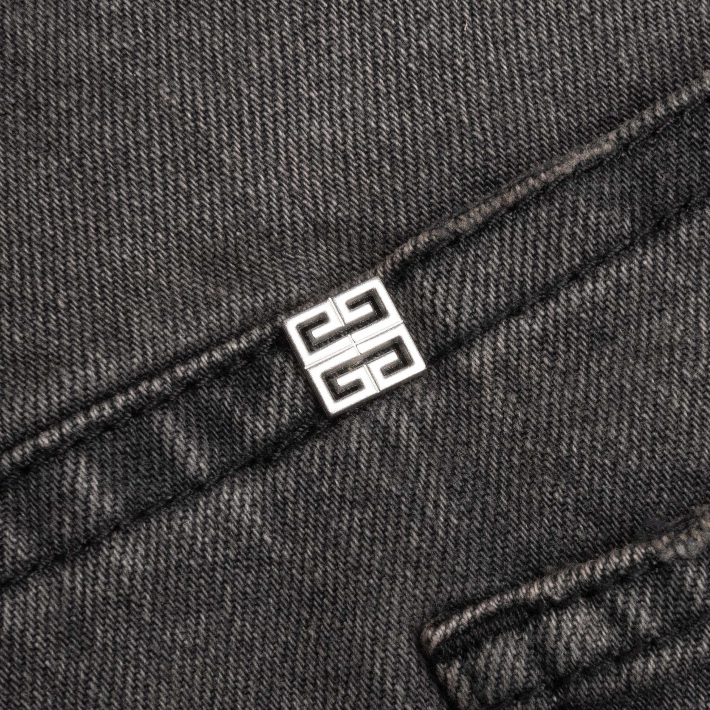 Distressed Denim Trousers - Black - Image 6
