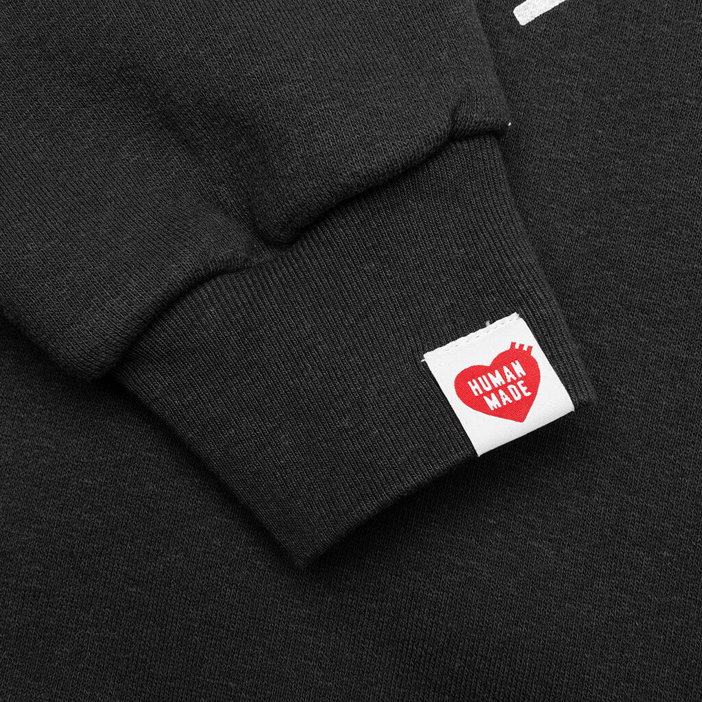 Zip-Up Hoodie - Black - Image 4